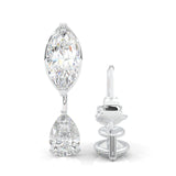 Marquise & Pear Drop Earrings