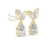 Bunny Pear Drop Earrings  ( Yellow Gold 14k )