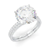 Hidden Halo Wedding Set