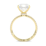 Ludovic Concealed Crown Wedding Set Radiant Cut ( Yellow Gold )