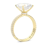 Ludovic Concealed Crown Wedding Set Radiant Cut ( Yellow Gold )