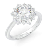 The Starburst Stream Solitaire Engagement Ring (14k Solid Gold)