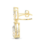 Bunny Pear Drop Earrings  ( Yellow Gold 14k )