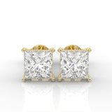 The Luminous Song Moissanite Earrings ( Yellow Gold )