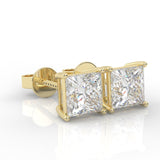 The Luminous Song Moissanite Earrings ( Yellow Gold )