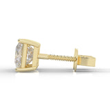 The Luminous Song Moissanite Earrings ( Yellow Gold )