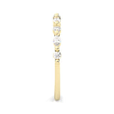 The Luminous Moissanite Wedding Band ( Yellow Gold )