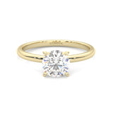 The Simple Love Moissanite Wedding Set ( Yellow Gold )