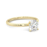 The Simple Love Moissanite Wedding Set ( Yellow Gold )