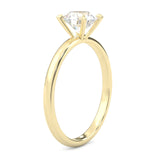The Simple Love Moissanite Wedding Set ( Yellow Gold )