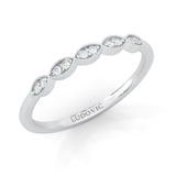 The Antique Halo Moissanite Wedding Band