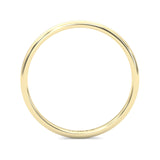 The Classic Moissanite Wedding Band ( Yellow Gold )