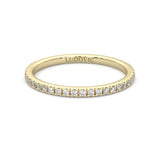 Ludovic Concealed Crown Wedding Band ( Yellow Gold )