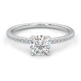 The Curved Swan Moissanite Wedding Set