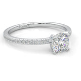 The Curved Swan Moissanite Wedding Set