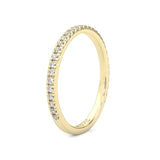 Ludovic Concealed Crown Wedding Band ( Yellow Gold )