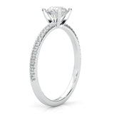 The Curved Swan Moissanite Wedding Set