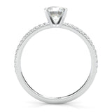 The Curved Swan Moissanite Wedding Set