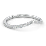 The Curved Swan Moissanite Wedding Set
