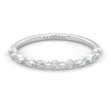 The Luminous Moissanite Wedding Band