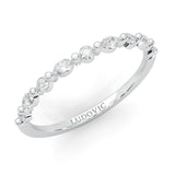 The Luminous Moissanite Wedding Band