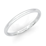 The Classic Moissanite Wedding Band