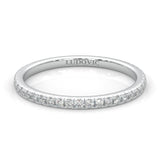 The Luminous Halo Moissanite Wedding Band (White Gold 14k)