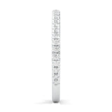The Luminous Halo Moissanite Wedding Band (White Gold 14k)