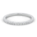 The Vintage Lunar Moissanite Wedding Band
