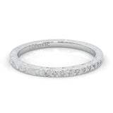 The Vintage Lunar Moissanite Wedding Band