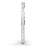 The Vintage Lunar Moissanite Wedding Band