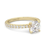 The Brilliant Teardrop Ring Moissanite Engagement Ring ( Yellow Gold 14K )