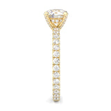 The Brilliant Teardrop Ring Moissanite Engagement Ring ( Yellow Gold 14K )