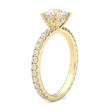 The Brilliant Teardrop Ring Moissanite Engagement Ring ( Yellow Gold 14K )