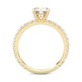 The Brilliant Teardrop Ring Moissanite Engagement Ring ( Yellow Gold 14K )