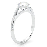 Luna Arc Moissanite Engagement Ring (14k Solid Gold)
