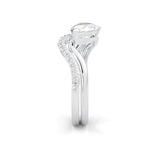 Serene Twist Lab-Grown Diamond Wedding Set (14k Solid Gold)