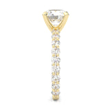 The Impossible Star Moissanite Engagement Ring ( Yellow Gold 14K )