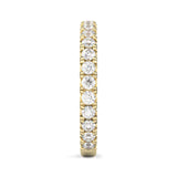 The Classic Moissanite Wedding Band II  ( Yellow Gold )