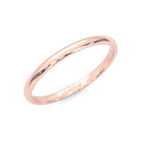 The Classic Moissanite Wedding Band ( Rose Gold )