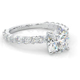 The Impossible Star Moissanite Engagement Ring (14k Solid Gold)