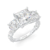 Supernova III - Ludovic Moissanite Ring (3-Carat Main Stone)