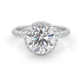 The Tender Riddle Moissanite Engagement Ring (14k Solid Gold)