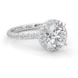 The Tender Riddle Moissanite Engagement Ring (14k Solid Gold)