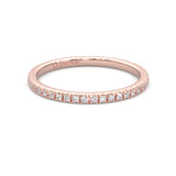 The Luminous Halo Moissanite Wedding Set (Rose Gold )