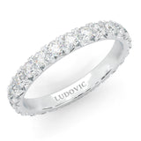 l'Amulette Exotique Moissanite Eternity Ring
