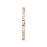 The Luminous Halo Moissanite Wedding Set (Rose Gold )