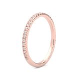 The Luminous Halo Moissanite Wedding Set (Rose Gold )