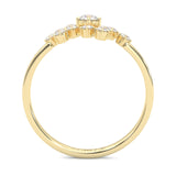 The Quiet Blessing Moissanite Engagement Ring ( Yellow Gold 14K )