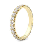 l'Amulette Exotique Moissanite Eternity Ring ( Yellow Gold )